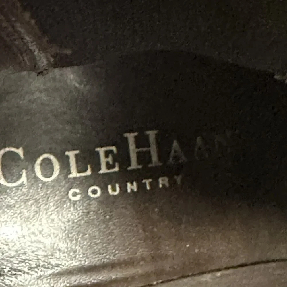 Cole Haan Country Square Toe Brown Ankle Boots Vibram‎ Size 8.5
